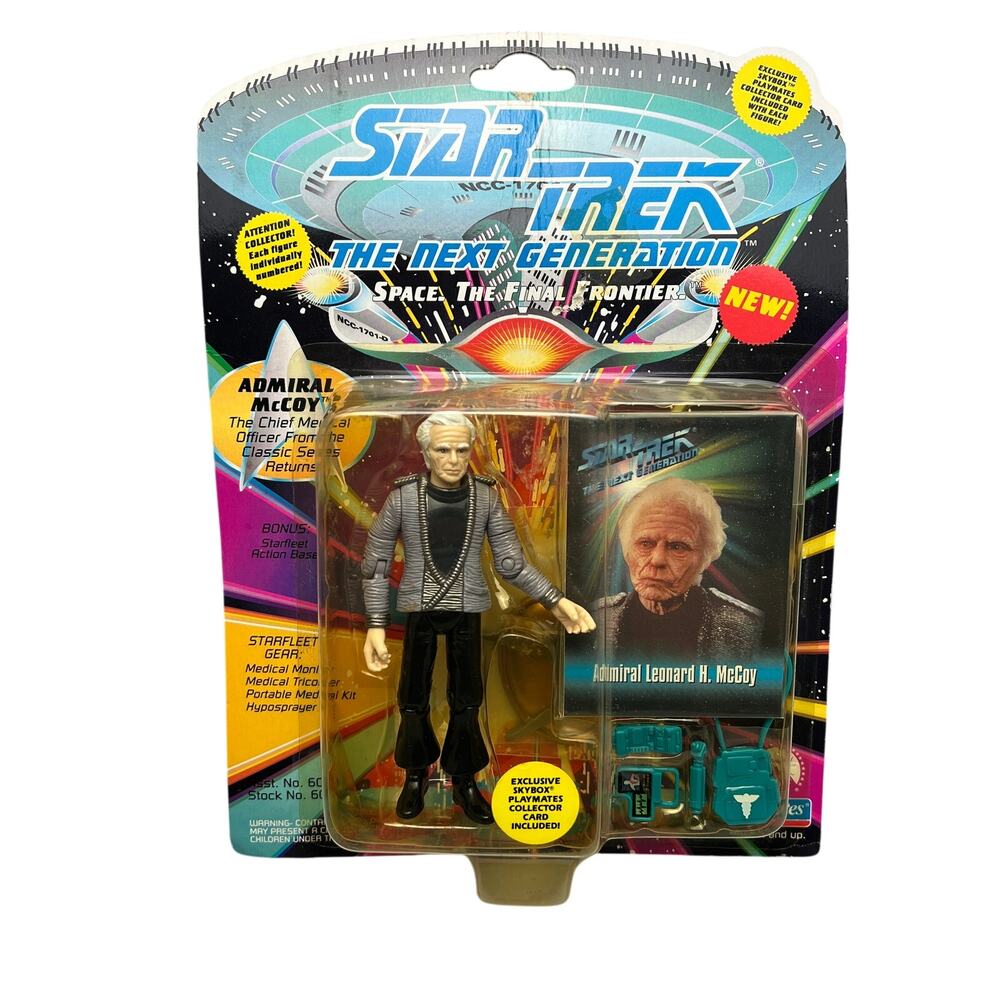 Playmates 1993 Action Figure Admiral Leonard H McCoy Star Trek TNG